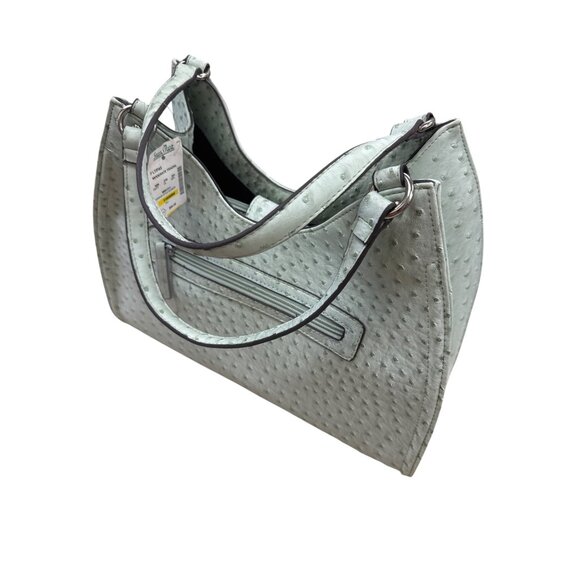 Mondani NY Womens Mint Green Ostrich-Embossed Handbag Purse SKU 7229 - Picture 11 of 11